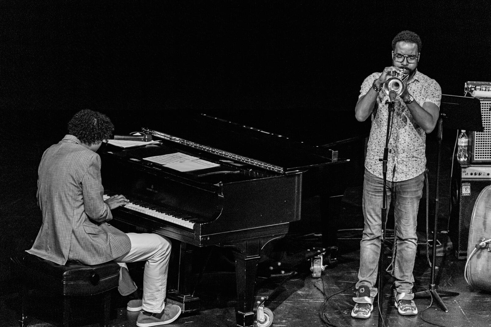 Anton Kot at the Litchfield Jazz Festival - Left to Right: Anton Kot, Jean Caze: Stephan Papandrea photo